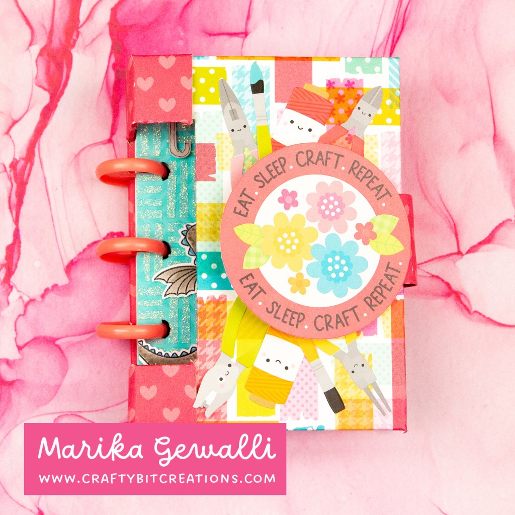 front of closed discbound art journal