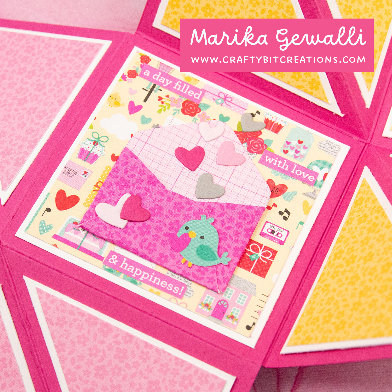 Exploading card closeup