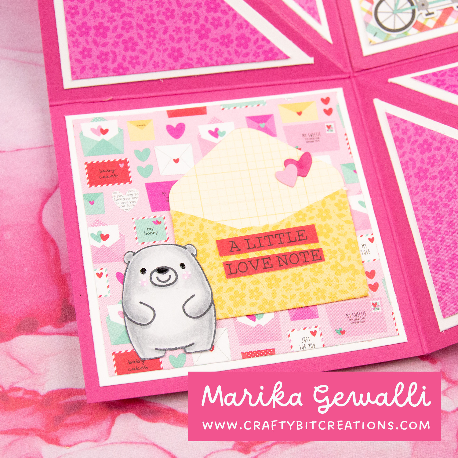 Exploading card closeup