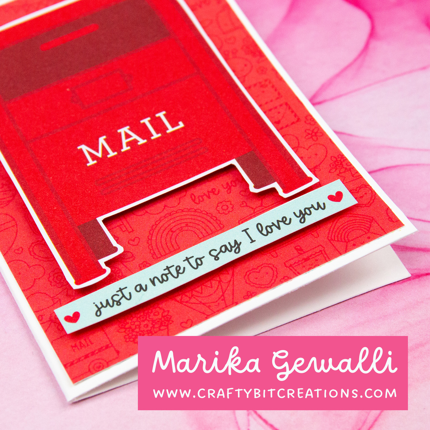 Closeup mini card with diecuts by doodlebug designs