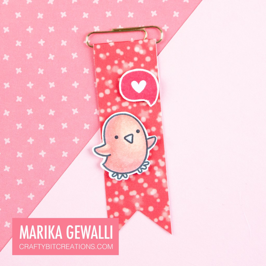 Small Valentine Paperclip Flag