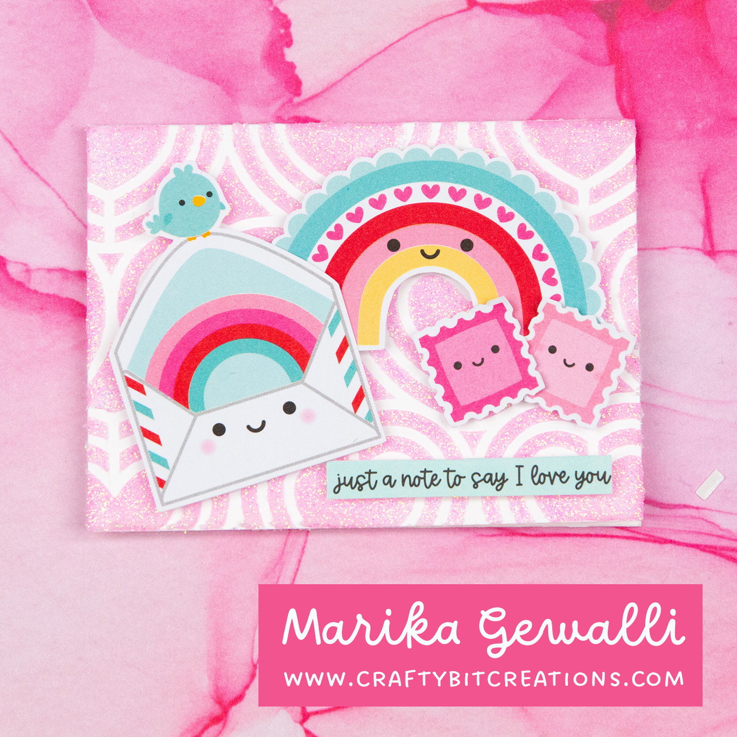 Closeup mini card with diecuts by doodlebug designs