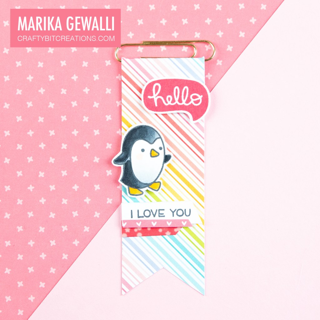 Medium Valentine Paperclip Flag