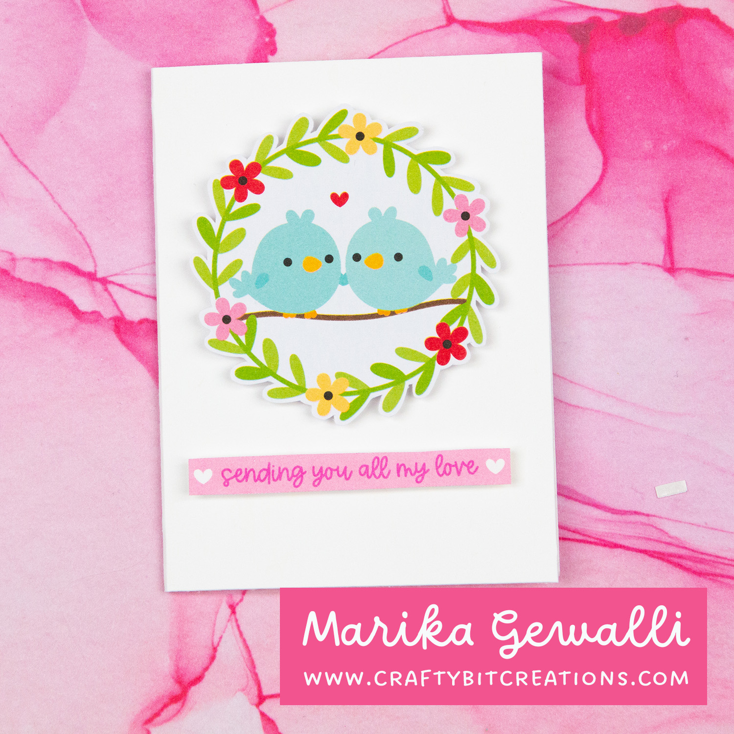 Closeup mini card with diecuts by doodlebug designs