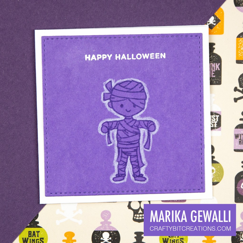 Mini Halloween Card With Mummy