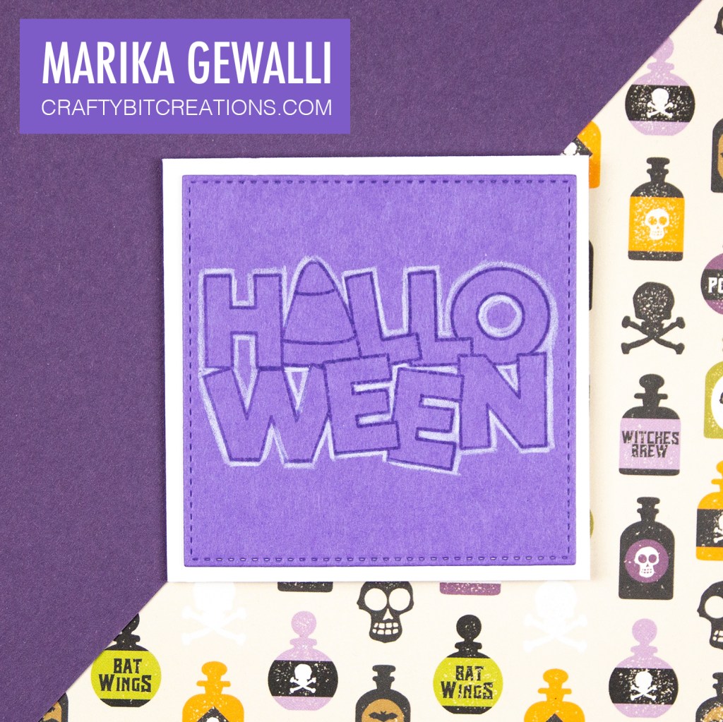 Mini Halloween Card With Halloween Sentiment