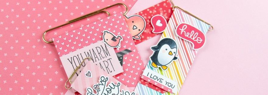 Header Tutorial Valentine Paperclip Flags