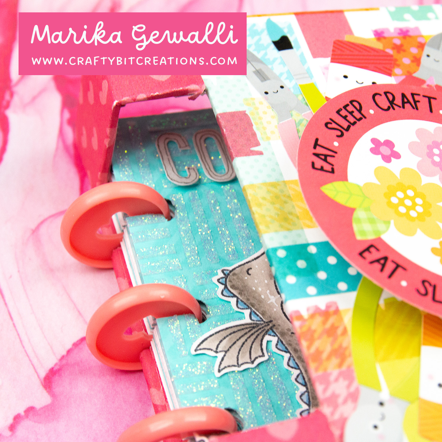 front closed discbound art journal