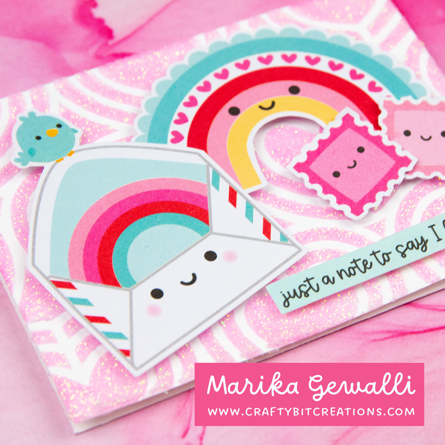 Closeup mini card with diecuts by doodlebug designs