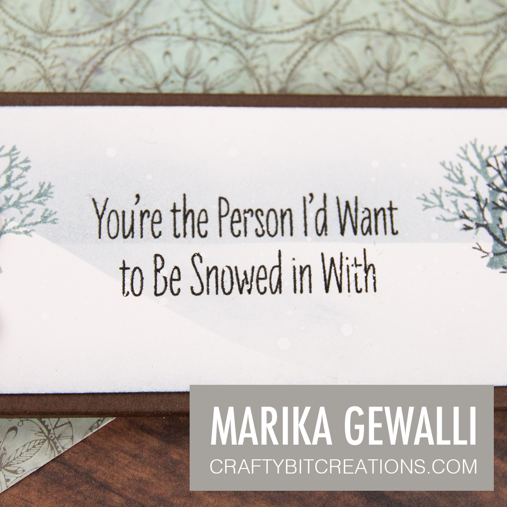 Close up of sentiment on a Hersey Chocolate Bar Box